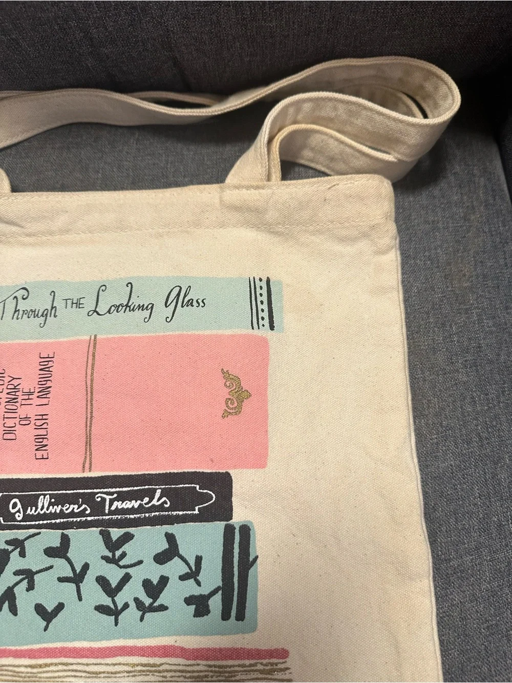 Kate Spade Stack of Classics Canvas Book Tote